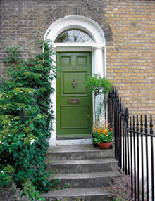 Photo of front door to a house