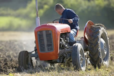 Photo of man on tractor